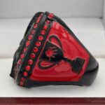 BLACK WIDOW CHAMPION RING --- BLACK BODY, RED STONES (Item #36-112) - Image 2