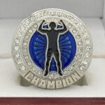 WRESTLING CHAMPION RING --- SILVER BODY, BLUE PAINT (Item #56-73) - Image 3