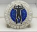 silver and blue championship ring