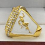 FLAG FOOTBALL CHAMPION RING --- GOLD BODY (Item #51-188) - Image 2
