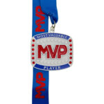 DELUXE MVP MEDAL ---  WHITE, NATIONAL MEDAL (Item #53-208) - Image 2