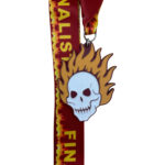 GLOWING SKULL FINALIST MEDAL --- RED (Item #36-100) - Image 4