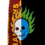 GLOWING SKULL CHAMPION MEDAL --- RED (Item #36-80)