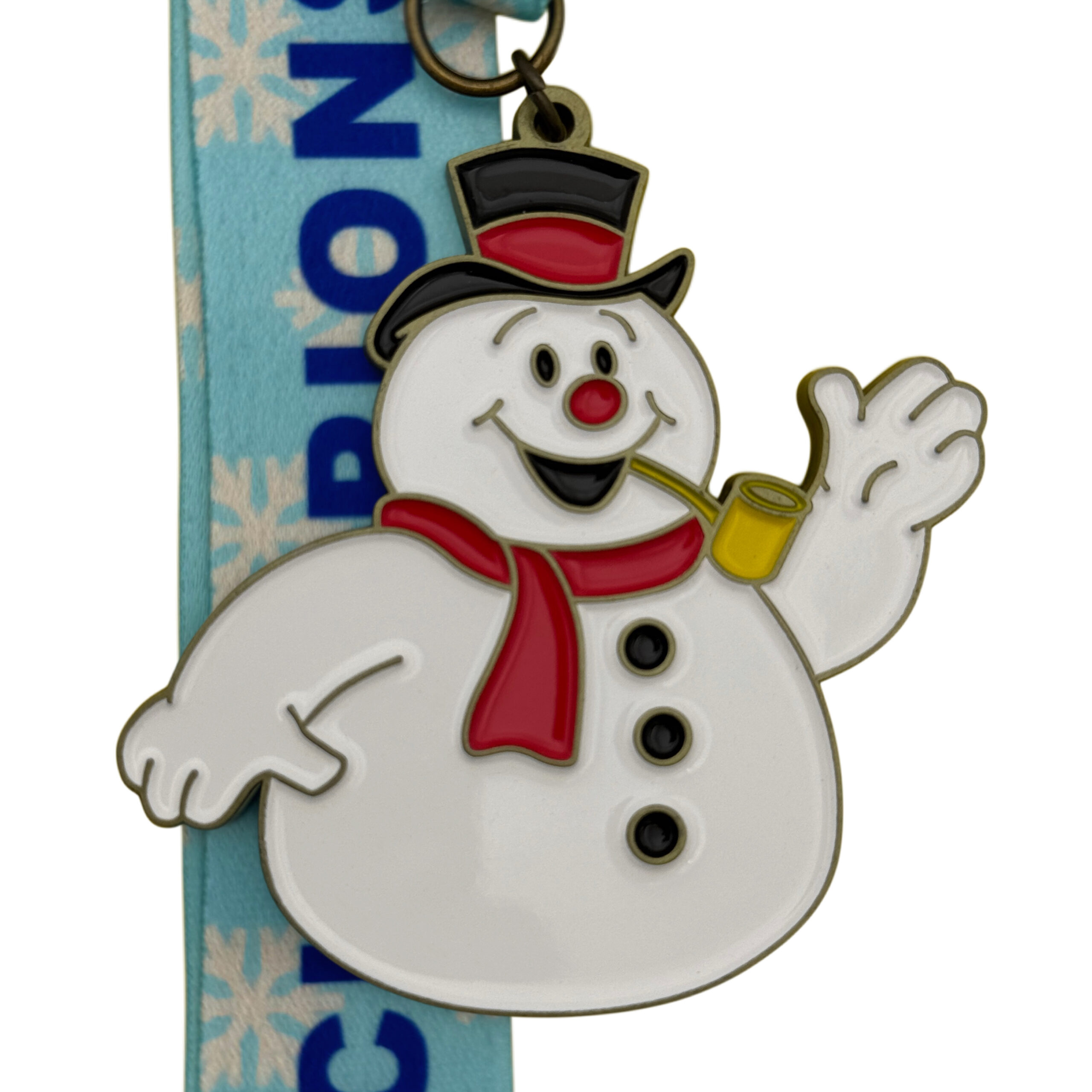 FF3A4C2F-9167-4A4B-BB35-1E246FBBB547 SNOWMAN CHAMPION MEDAL --- SILVER (Item #36-120) - Image 1