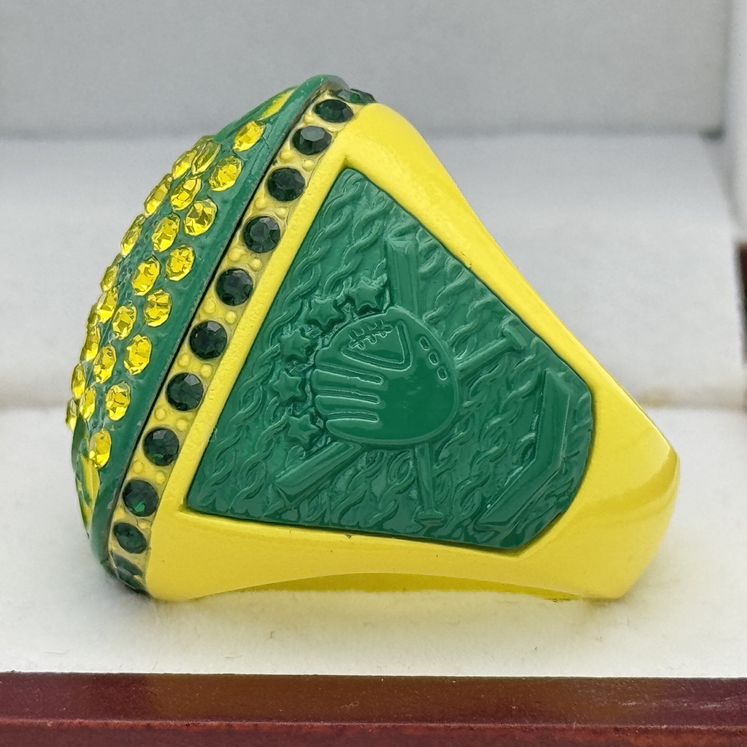 Rating Green 5 STAR SOFTBALL FINALIST RING - YELLOW BODY, GREEN SIDES (Item #61-45 ...